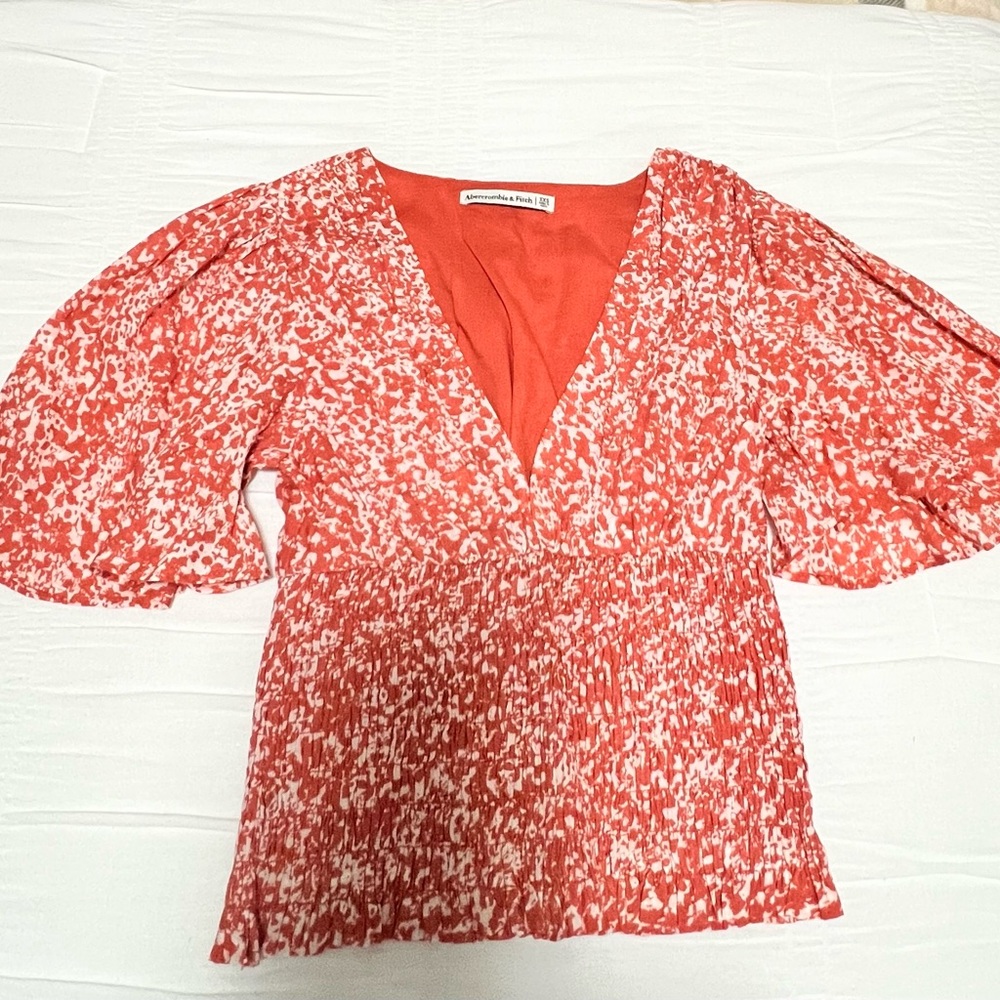 Abercrombie & Fitch | Flutter Sleeve Smocked Wais… - image 3